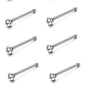 Stainless steel 20G CZ Nose stud 💎